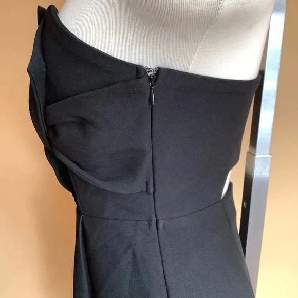 PARVENUE Black Twist Strapless Jumpsuit Size S - Picture 7 of 14